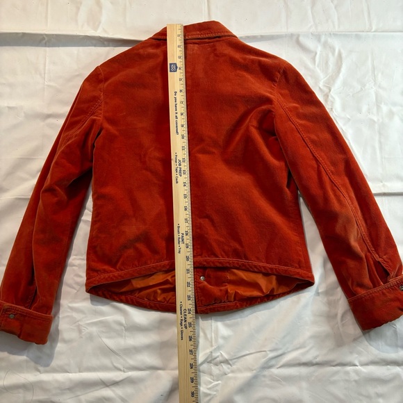 Diesel Orange Cotton Blazer Women’s Velvet Cardigan Medium Size - Picture 5 of 7